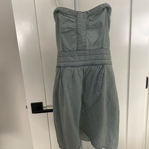 Strapless Jean Dress